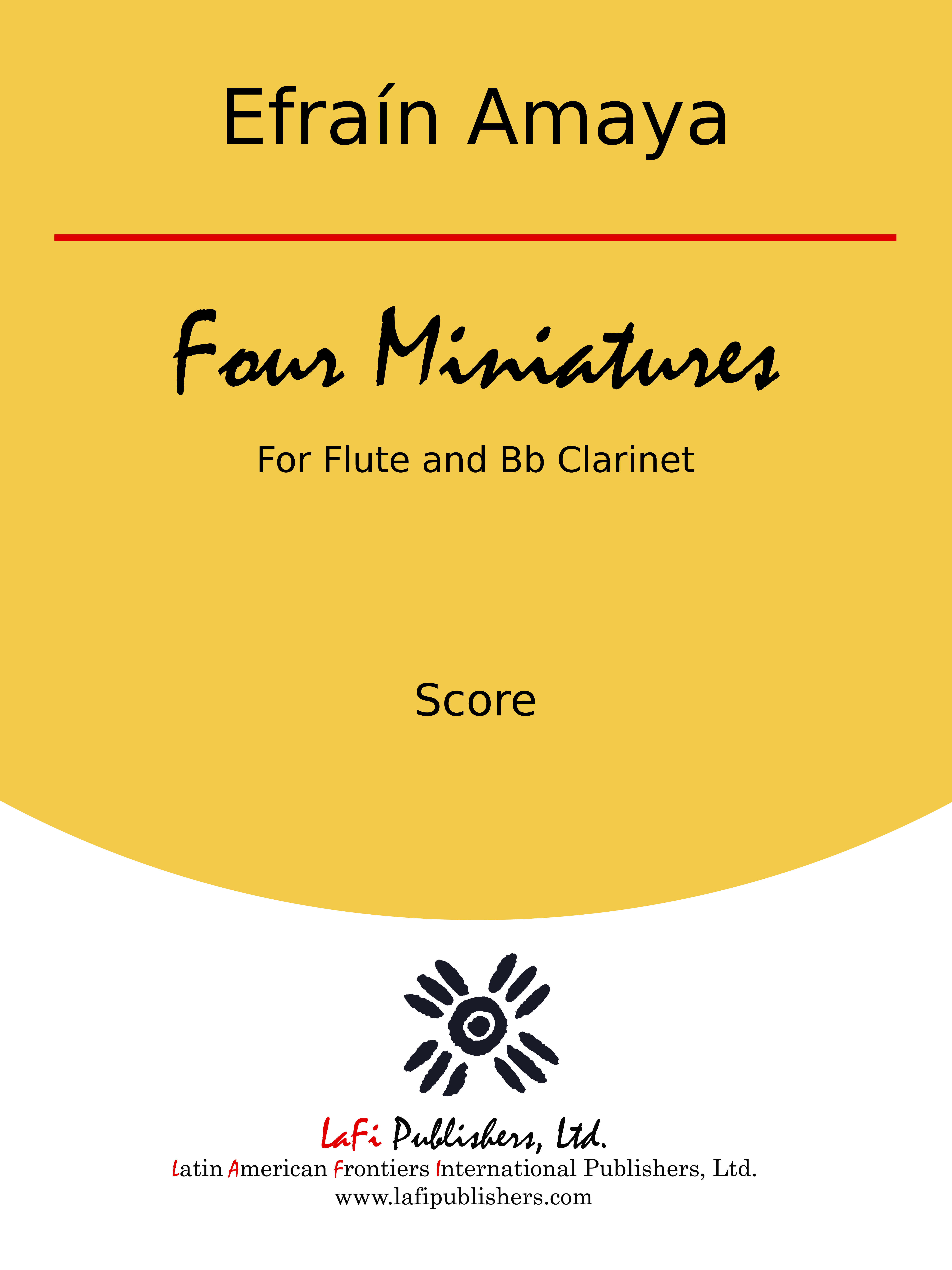 Four Miniatures score cover